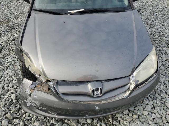1HGES16355L017939 - 2005 HONDA CIVIC DX VP Մոխրագույն լուսանկար 11