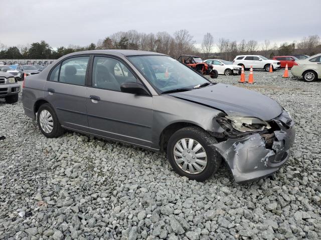 1HGES16355L017939 - 2005 HONDA CIVIC DX VP Մոխրագույն լուսանկար 4