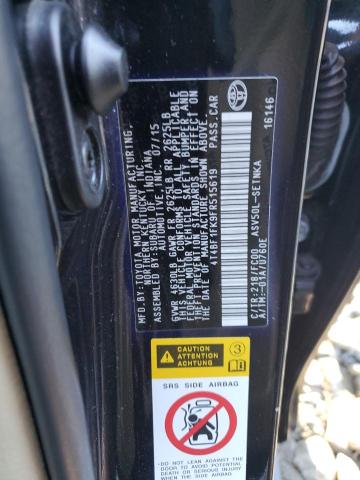 4T4BF1FK9FR515619 - 2015 TOYOTA CAMRY LE BLACK photo 12