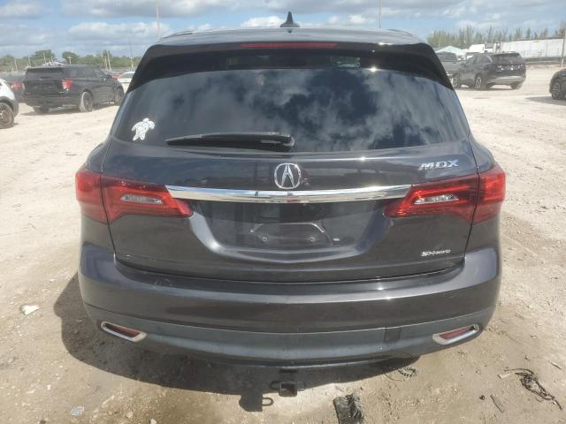 5FRYD4H25EB017744 - 2014 ACURA MDX CHARCOAL photo 6