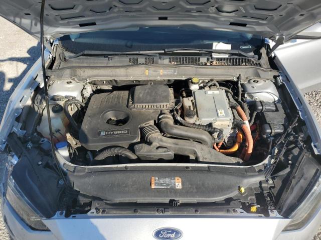 3FA6P0LU4KR139819 - 2019 FORD FUSION SE SILVER photo 11