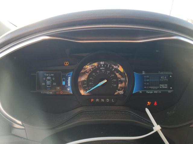 3FA6P0LU4KR139819 - 2019 FORD FUSION SE SILVER photo 9