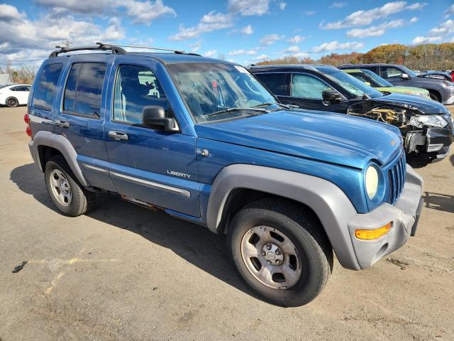 1J4GL48K04W221114 - 2004 JEEP LIBERTY SPORT BLUE photo 4