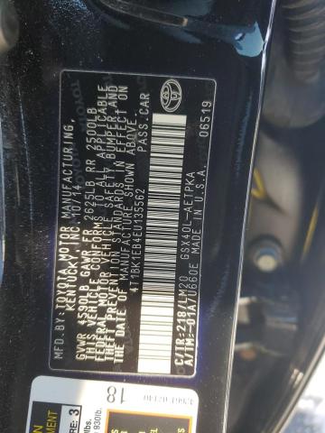 4T1BK1EB4EU135562 - 2014 TOYOTA AVALON BASE 黑色 照片 12