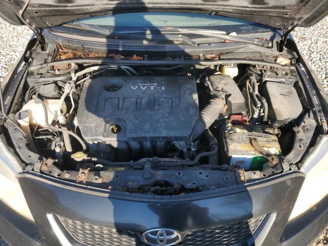 JTDBL40E59J050189 - 2009 TOYOTA COROLLA BASE BLACK photo 11