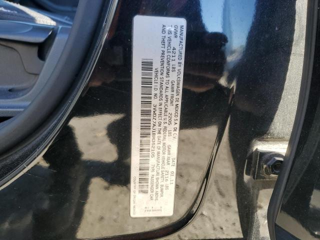 3VWDZ7AJ1BM352105 - 2011 VOLKSWAGEN JETTA SE BLACK photo 12