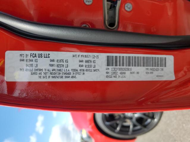 1C3CDFBB9GD629816 - 2016 DODGE DART SXT Червоний фото 12