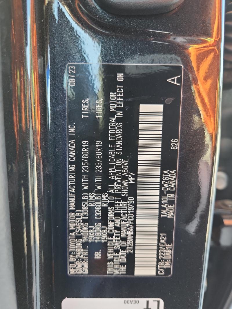 2T2BAMBA7PC019790 - 2023 LEXUS RX 350 BASE 石墨色 照片 14