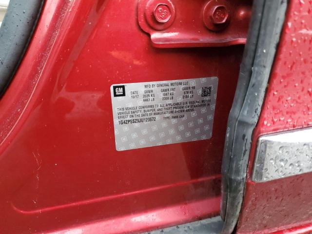 1G4ZP5SZ9JU120672 - 2018 BUICK LACROSSE ESSENCE Qırmızı foto 12