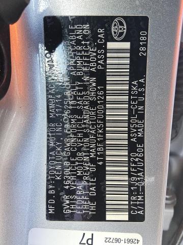 4T1BF1FK5FU001261 - 2015 TOYOTA CAMRY SE LE Gümüş fotoğraf 12