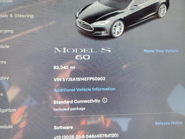 5YJSA1S14EFP50902 - 2014 TESLA MODEL S Qara foto 9