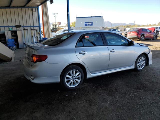 1NXBU4EE7AZ252696 - 2010 TOYOTA COROLLA BASE SILVER photo 3
