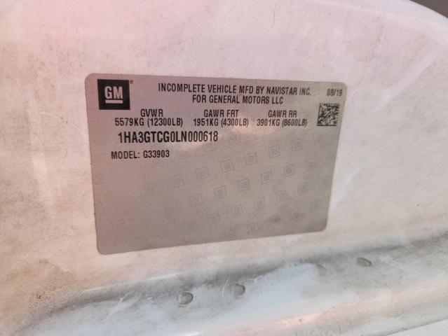 1HA3GTCG0LN000618 - 2020 CHEVROLET EXPRESS G3 WHITE photo 14