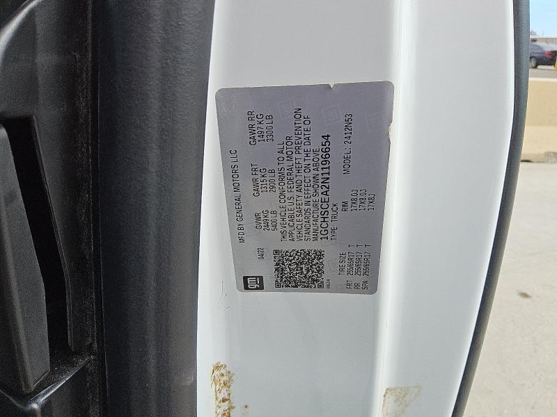 1GCHSCEA2N1196654 - 2022 CHEVROLET COLORADO LT WHITE photo 12