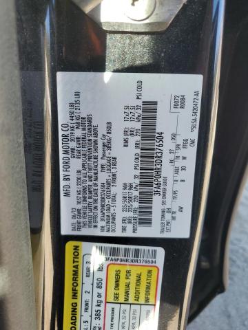 3FA6P0HR3DR376504 - 2013 FORD FUSION SE Qara foto 12