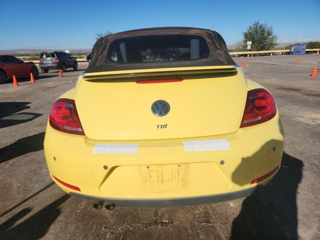 3VW5L7AT8DM816730 - 2013 VOLKSWAGEN BEETLE YELLOW photo 6