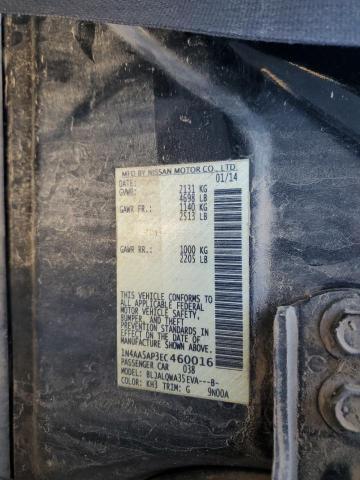 1N4AA5AP3EC460016 - 2014 NISSAN MAXIMA S 黑色 照片 12