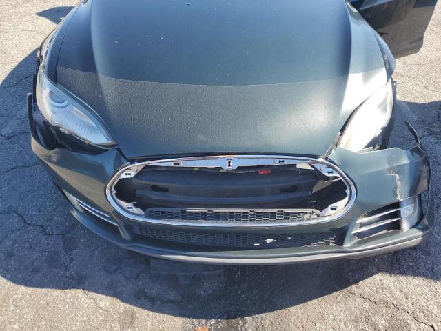 5YJSA1DN7DFP18167 - 2013 TESLA MODEL S Темно-сірий фото 11