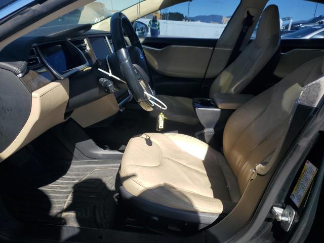 5YJSA1DN7DFP18167 - 2013 TESLA MODEL S Темно-сірий фото 7