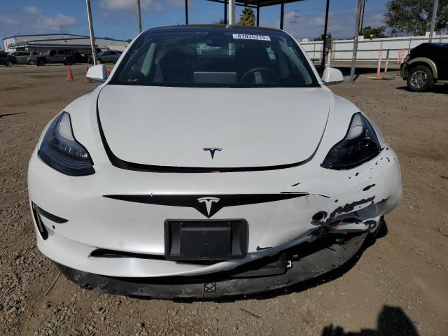5YJ3E1EA3LF633426 - 2020 TESLA MODEL 3 Blanc photo 5
