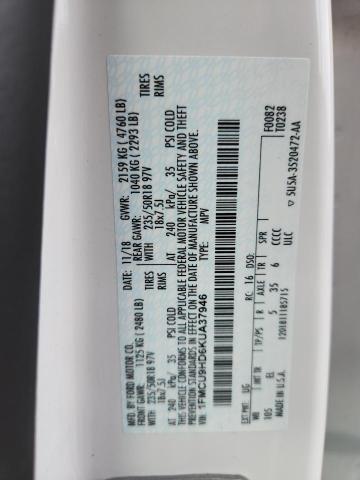 1FMCU9HD6KUA37946 - 2019 FORD ESCAPE SEL Ağ foto 13