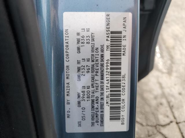 JM1BL1SF4A1329996 - 2010 MAZDA 3 I BLUE photo 13