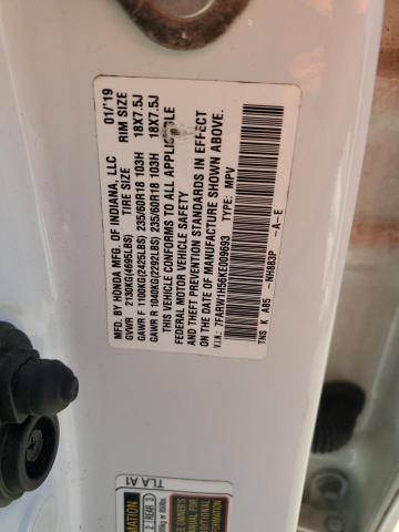 7FARW1H56KE009693 - 2019 HONDA CR-V EX WHITE photo 14