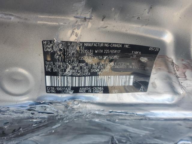 2T3P1RFV8SW554954 - 2025 TOYOTA RAV4 XLE SILVER photo 13