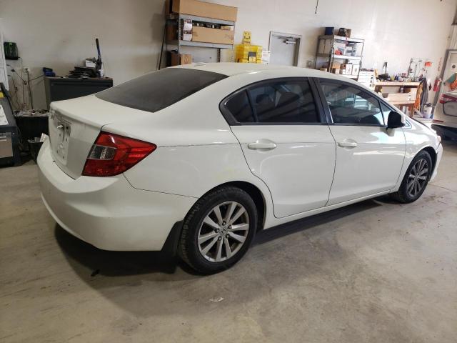 2HGFB2F96CH505337 - 2012 HONDA CIVIC EXL WHITE photo 3