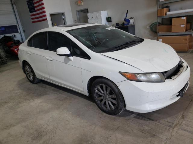 2HGFB2F96CH505337 - 2012 HONDA CIVIC EXL WHITE photo 4