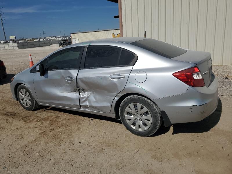 19XFB2F57CE025122 - 2012 HONDA CIVIC LX 银色 照片 2