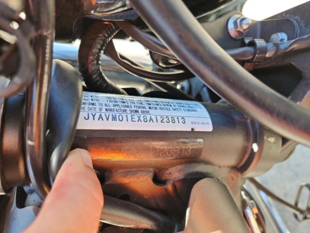 JYAVM01EX8A123813 - 2008 YAMAHA XVS650 A BLACK photo 9