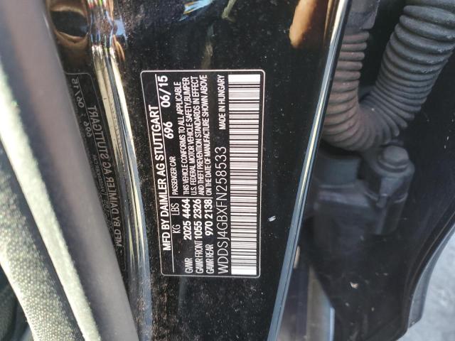 WDDSJ4GBXFN258533 - 2015 MERCEDES-BENZ CLA 250 4MATIC BLACK photo 12