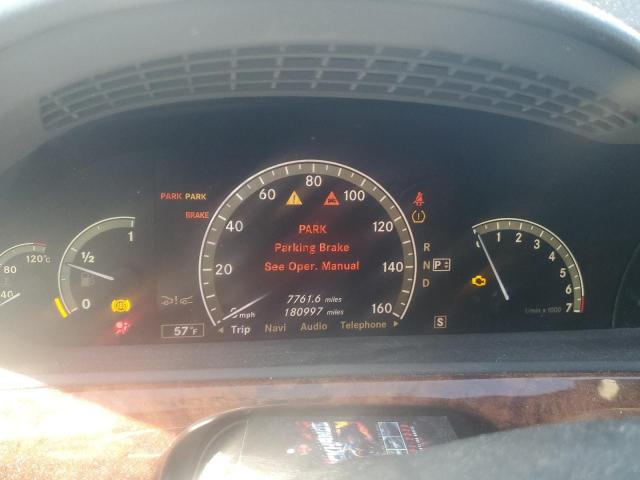 WDDNG86X99A262438 - 2009 MERCEDES-BENZ S 550 4MATIC BLACK photo 9