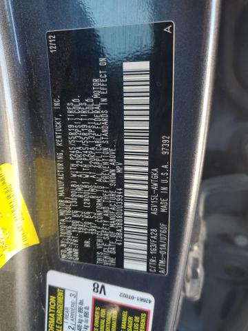 4T3BA3BB8DU039944 - 2013 TOYOTA VENZA LE Մոխրագույն լուսանկար 13