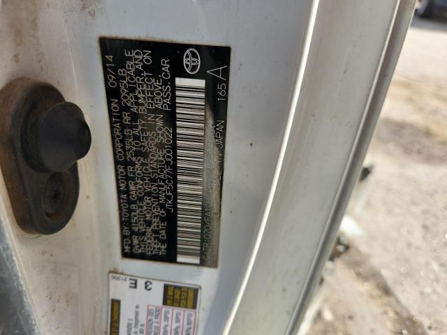 JTKJF5C77FJ001022 - 2015 TOYOTA SCION TC 白色 照片 13