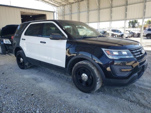 1FM5K8AR0HGB64956 - 2017 FORD EXPLORER POLICE INTERCEPTOR TWO TONE photo 4