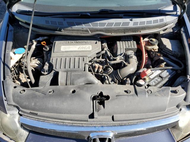 JHMFA36258S003203 - 2008 HONDA CIVIC HYBRID ლურჯი ფოტო 11