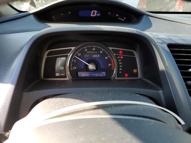 JHMFA36258S003203 - 2008 HONDA CIVIC HYBRID ლურჯი ფოტო 9