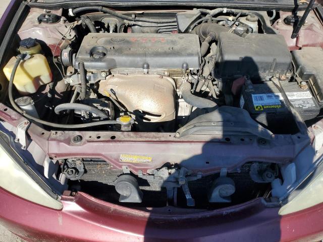 JTDBE32K420004839 - 2002 TOYOTA CAMRY LE 勃艮第红 照片 11