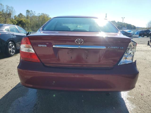 JTDBE32K420004839 - 2002 TOYOTA CAMRY LE 勃艮第红 照片 6
