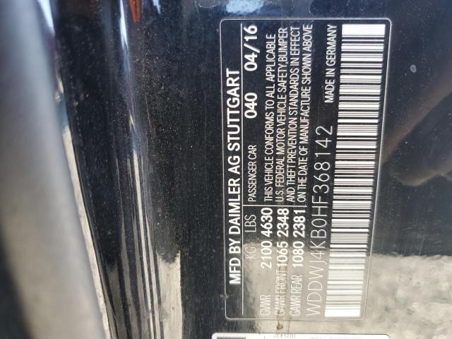 WDDWJ4KB0HF368142 - 2017 MERCEDES-BENZ C 300 4MATIC BLACK photo 12