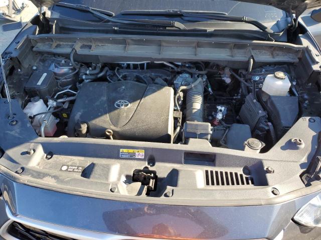 5TDGZRAHXNS111351 - 2022 TOYOTA HIGHLANDER XLE GRAY photo 12