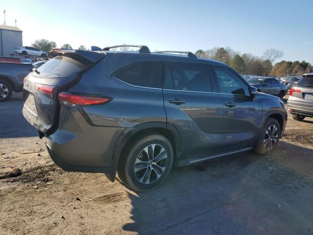 5TDGZRAHXNS111351 - 2022 TOYOTA HIGHLANDER XLE GRAY photo 3