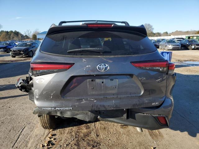 5TDGZRAHXNS111351 - 2022 TOYOTA HIGHLANDER XLE GRAY photo 6