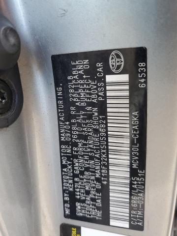 4T1BF32KX5U596821 - 2005 TOYOTA CAMRY LE 绿色 照片 12