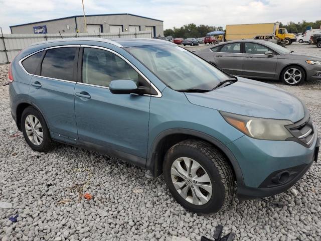 5J6RM4H71DL066804 - 2013 HONDA CR-V EXL TURQUOISE photo 4