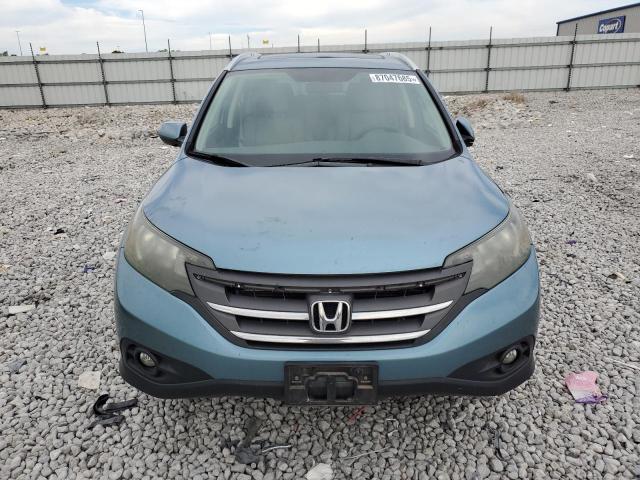 5J6RM4H71DL066804 - 2013 HONDA CR-V EXL TURQUOISE photo 5