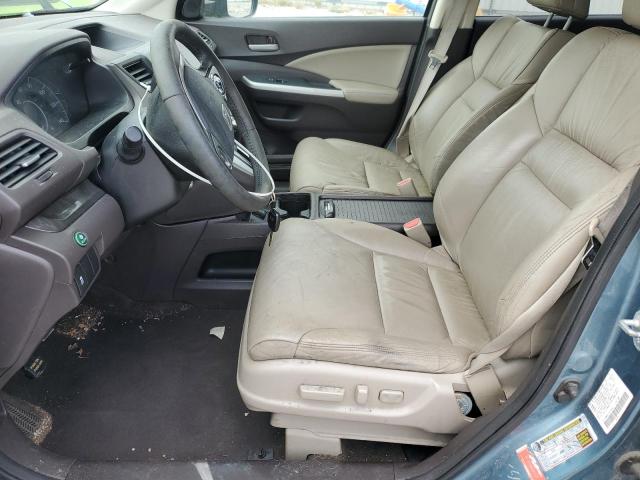 5J6RM4H71DL066804 - 2013 HONDA CR-V EXL TURQUOISE photo 7