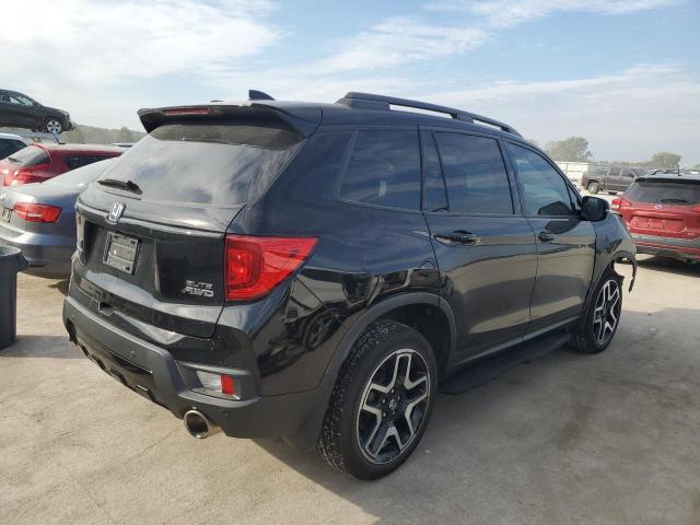 5FNYF8H04NB000290 - 2022 HONDA PASSPORT ELITE BLACK photo 3